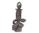Kwanyin auf Drachen in bronze, etwa 35-40 cm hoch.