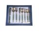 8 pcs cutlery set with luxury real 22 carat. gold overlay.