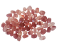 Aardbeienkwarts (behandeld) getrommelde stenen in mooi formaat in goede kleur.