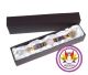 Chakra massage stick with genuine crystal feng shui ball. 165 mm.