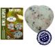 Kiwi Jaspis (Toermalijn+Amazoniet+Kristal) hart XL.