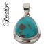 Arizona turquoise en provenance des États-Unis en pendentif argent 