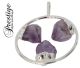 3 points pendant AMETHYST (BESTSELLER) of our own brand prestige.