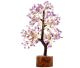 Amethyst gemstone tree (300 stones) Placed on a base of real gemstone. Amethyst from Brazil.