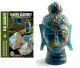 Blauwe Onyx (“Aragoniet”) Boeddha hoofd uit Patagonië/Argentinië.