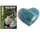 Coeur en onyx bleu («Aragonite»)-XXL de Patagonie / Argentine