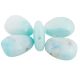 Hemimorfiet (Chinese Larimar) doorboorde druppelhanger (ongeveer 25x18 mm)