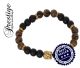 Prestige bracelet with Tiger Eye & Onyx with 