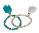 Turquoise or Angelaura Crystal bracelet with 2020 floss