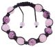 RosenQuarz Shamballa Armband (Topqualität Madagaskar - Rosenquarz)