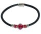 Gaia red facetted in bracelet