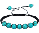 Bracelet de perles Turquoise 6mm Taille unique.