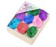 Boîte d'assortiment avec des clusters d'Auracristal (9 pièces) Pour le comptoir.