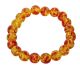 Bracelet balle ambre avec boules 8 mm de Lituanie.