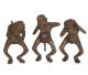 Hear - Voyant -Zwijgen chez les singes en bronze