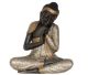 Sitzende Buddhastatue in Alabaster XXL