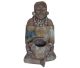 Maya Indian statue with pot