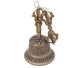 7 Metallische Glocken mit Dorje aus Tibet (H260mm x 80mm durchsnitt)