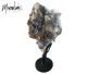 Rock crystal with citrine with overgrowth of hematite and barite, Corintho/Brazil.