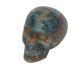 Blue Aragonite (100% natural & very rare!) Skull from Argentina.