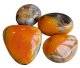pierres roulées en agate de lune LARGE (50-65mm) de Malaisie (RARE !)