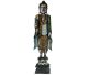 Staande houten Boeddha (H101 x B26 x D22cm)
