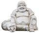 Dickbauch Buddha, Granitstatue (B 80 x H 65 x T 40 cm.) aus China 