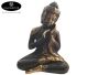 Bronze Buddha 110x85mm made in Indonesia. (delivered in brown/green or gold-colored bronze depending on availability)