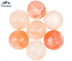 Sphere of 50 mm Himalayan salt from Pakistan.