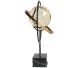 Luxury brass ball stand on marble base for gemstone or crystal balls.