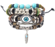 Bracelet of the evil eye crafted with Turquoise.