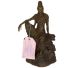 Bronze Kwan Yin sitting (5 inches) with authenticity lead & pink export certificate.