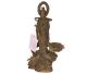Bronze Kwan Yin standin on dragon (stand for super power) with authenticity lead & pink export cert.