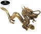 Dragon en bronze 250x120 mm fabriqué en Indonésie. (livré en marron/vert ou bronze doré selon disponibilité)