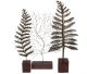 Branches de bronze montées sur un socle en bois pour une belle décoration naturelle.