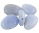 Chalcedoon (Zimbabwe) doorboorde druppelhanger (ongeveer 25x18mm)