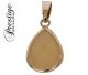 Prestige Orange Calcite (Mexico) pendant in gold on silver pendant