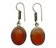 Carnelian “gold on silver” free-form earrings in well-set craftsmanship (The shape varies per set of earrings, supplied as an assortment)