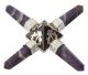 Amethyst Energie Erzeuger mit Silber (geometrisches Instrument)