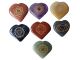 Chakra gemstone set “HEART” engraved (7 stones hand-engraved)