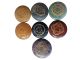 Chakra gemstone set “ROUND” engraved (7 stones hand-engraved)