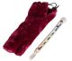 Healing Stick or massager with 7 chakra stones in velvet pouch (145mm)