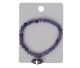 Charoite bracelet with double-ended 