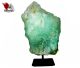Chrysoprase on metal stand from Kendari South-East Sulawesi - Indonesia.