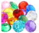 Brilliant cut MEDIUM 25mm, “diamonds are forever” (various colours)
