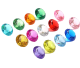 Briljantslijpsel KLEIN 15mm, “diamonds are forever” (diverse kleuren)