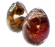 Dinosaurier „EMBROYO EGG“ handgefertigt aus transparentem Ei.