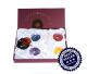 7 Chakra Donuts in Geschenkbox, echter Edelstein