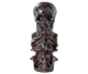 Figur aus Mahagoni-Flammenobsidian, die Tod/Skelett 75 mm darstellt.