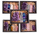 Mineral collection set with Amethyst cluster, and obelisks of various gemstones.